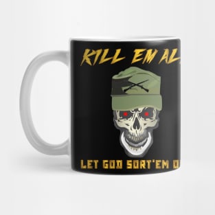 Ranger Patrol Cap - Skull - Kill'em All - Let God Sort'em Out X 300 Mug